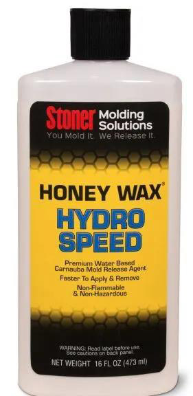 Stoner HoneyWax®Hydro Speed是一種高固含量的水性乳液，不含任何溶劑，旨在代替傳統的高級涂蠟作為復合材料行業中的脫模劑。
