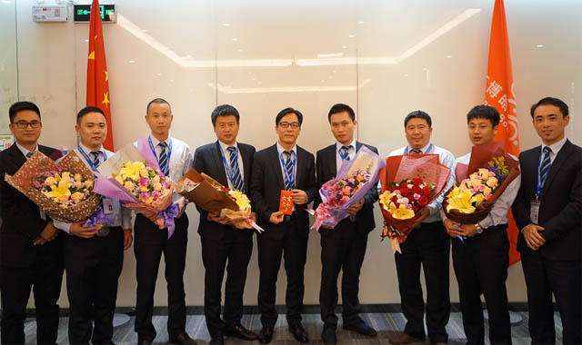 “業務團隊PK優勝獎:--事業一部的銷售精英們!